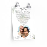 Lyrics -- Matt & Jenn 3-22-21 -- 9x11 -- Printify
