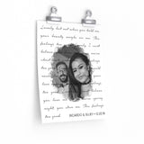 Lyrics Song -- poster/ 9''x11'' -- Ricardo & Sujey