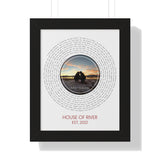 Song Record -- Black framed poster/ 11"x14" -- Avila • Rotondo