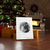 Lyrics -- Nathan & Felicia 03.01.2021 -- Canvas 18x24 -- Printify