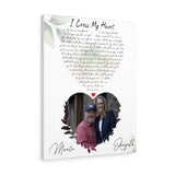 Lyrics -- Monte & Angela -- Canvas 24x30 -- Printify