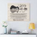 Let-It-Be Lyrics -- Canvas 24"x30" -- 2