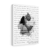 Lyrics -- Jarel & Jackie 12/20/2019 -- Canvas 11x14 -- Printify