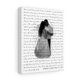 Music Lyrics Song -- Canvas 8"x10" -- Robert and Ruby