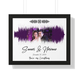 Lyrics Song -- Black framed poster/ 16"x20" -- Samer & Nervane