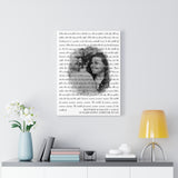 Lyrics Song -- Canvas 18"X24" -- Matthew & Fallon