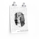 Lyrics Song -- poster/ 9''x11'' -- Cole & Haley