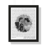 Lyrics -- Matt & Mel 05/16/2021 -- Black framed 16x20 -- Printify