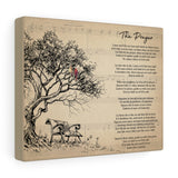 Lyrics Song -- Canvas 8"x10" -- the prayer ̣celine dion