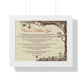 One in A Million You (Larry Graham) -- white framed 11x14 -- Printify