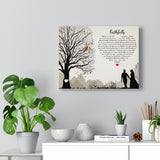 Music Lyrics Song -- Canvas 11"X14" -- Faithfully (Journey)