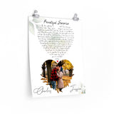Lyrics -- Charles & Jessica (Beautiful Suprise) -- 16x20 -- Printify