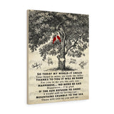 Thank you lyrics -- 2 -- Canvas 24x30 -- Printify