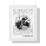 Lyrics Song -- Black Framed poster/ 12”x16” -- MR&MRS NELSON