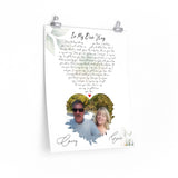 Lyrics Song -- poster/ 16"x20" -- Corey & Evie