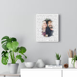 Lyrics -- Love you, all of it -- Canvas 8x10 -- Printify