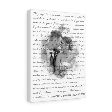 Classic Love Stories -- Canvas 12''x16" -- Jamison & Brianna
