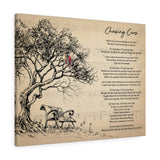 Music Lyrics Song -- Canvas  24"x30" -- Chasing cars (Snow Patrol )