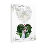 Lyrics -- Raymond & Amanda 08/22/20 -- Canvas 24x30 -- Printify