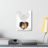 Lyrics Song -- Canvas 12"X16" -- Barbara & John