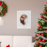 Lyrics -- William & Kim 11.30.1991 -- 16x20 -- Printify