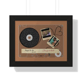 Cassette -- Richard & Sherri 08/03/2021 -- Black framed 11x14 -- Printify