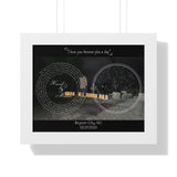 Lyrics -- Hannah & Madison 02/07/2020 -- White framed 11"x14" -- Printify