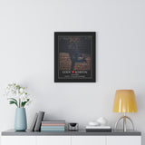 Lyrics Song --  Black framed poster/ 16"x20" -- Cody and Kerstin