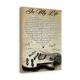 in My Life Lyrics -- Canvas 12"X16" -- 32