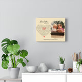 Thank you -- Norma & Richard Always & Forever -- Canvas 8"x10" -- Printify