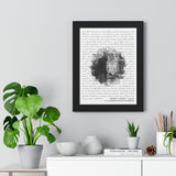 Lyrics Song -- Black Framed poster/ 12”x16” -- Randy & Dinky