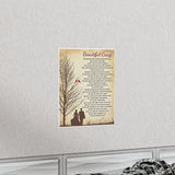 Printify Matte 11x14 Poster - Beautiful Crazy - Design 2