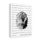 Lyrics -- Erik & Victoria 5.27.2001 -- Canvas 11x14 -- Printify
