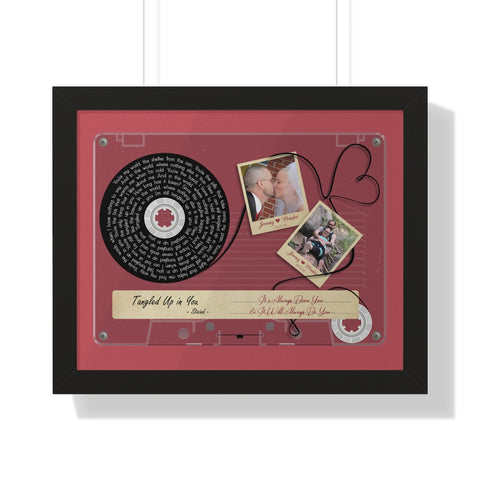 Cassettes-Tape Prints -- Black framed poster/ 16"x20" -- Jeremy & Wonder