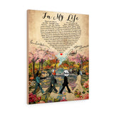in My Life Lyrics -- Canvas 24"x30" -- 13 -- printify