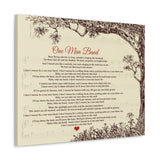 Lyrics Song -- Canvas 24"x30" -- One Man Band (Old Dominion)