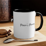Message Mug -- Marci Maxie’s Mommy -- Black accent -- Printify