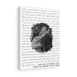 Music Lyrics Song -- Canvas 11"X14" -- Carl &Kim