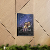 Stars Map -- Canvas 11"x14" -- Dulce & Martín 10.21.21