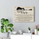 in My Life Lyrics Poster -- Canvas 11"X14" -- 35 -- printify