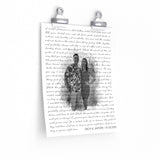 Lyrics -- Zach & Jayden 01.03.2021 -- 9x11 -- printify