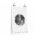 Lyrics Song -- poster/ 12''x18'' -- CORY P MCKINNEY