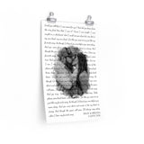 Lyrics -- Dean & Briana I love you -- 12x18 -- Printify (N)