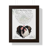 Lyric - Ellen & Peter  6/13/87 - Framed 11x14 - Printify