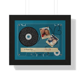 Lyrics -- Kim and Justin Hug Life -- Black framed 11x14 -- Printify