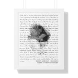 Lyrics -- Shawn & Brandi 05/14/2011 -- White framed 16x20 -- Printify