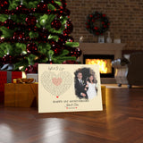 Lyrics -- John & Tara 04.10.21 -- Canvas 18x24 -- Printify