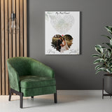 Lyrics -- Joelle & Perry 09.26.2020 -- Canvas 24x30 -- printify