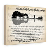 Lyrics -- While My Guitar Gently Weeps -- Canvas 11x14 -- Printify