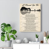Lyrics -- A Moment Like This  -- Canvas 12x16 -- printify